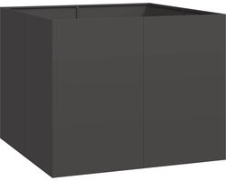 vidaXL - Plantenbak - 100x100x80 - cm - staal - zwart