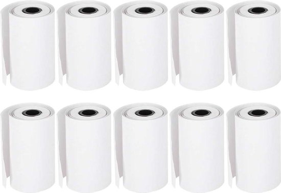 Thermisch papier voor kinderen, 10 rollen, 57 × 25 mm