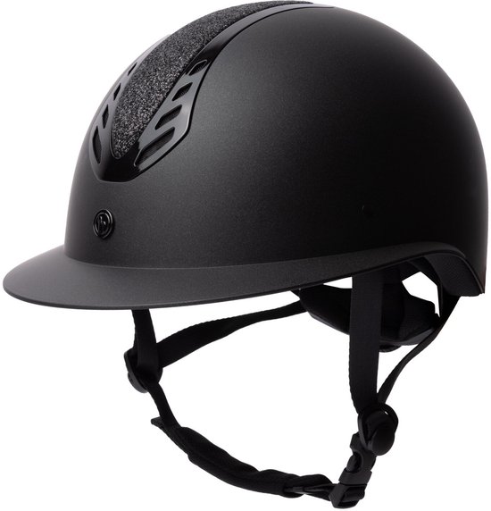 Riding helmet -Carbon Art- 8691 matt black XS= 48-54 cm