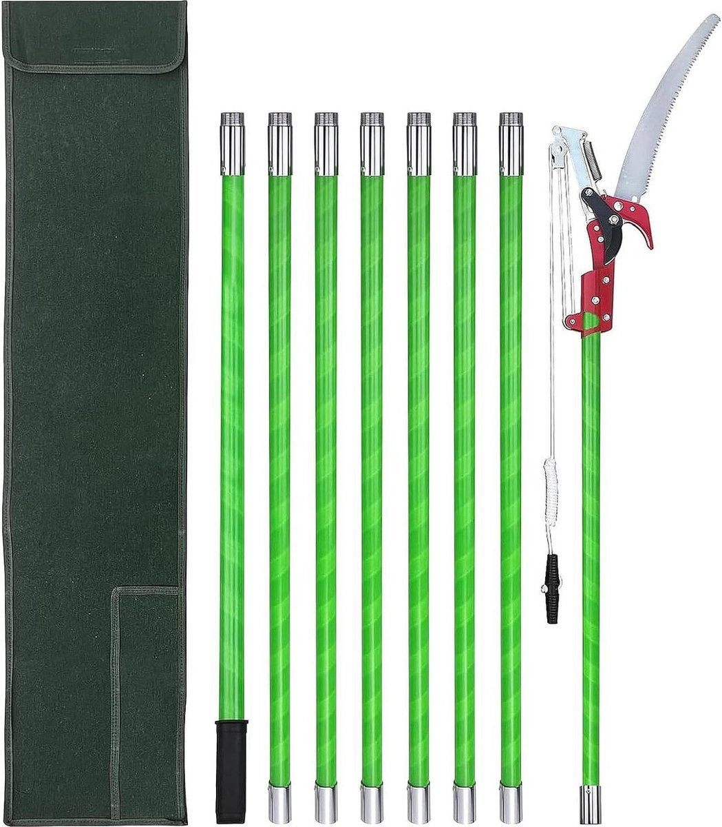Telescopische takkenschaar - handmatig verstelbaar - 8 m - hoge takken palm snoeien