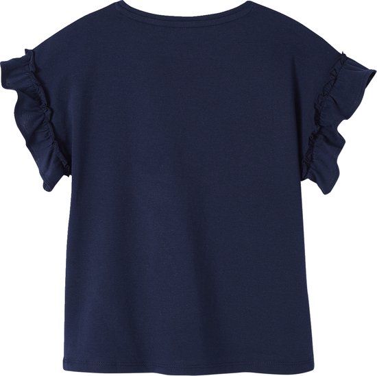 Vertbaudet T-shirt à motif irisé fille manches courtes volantées