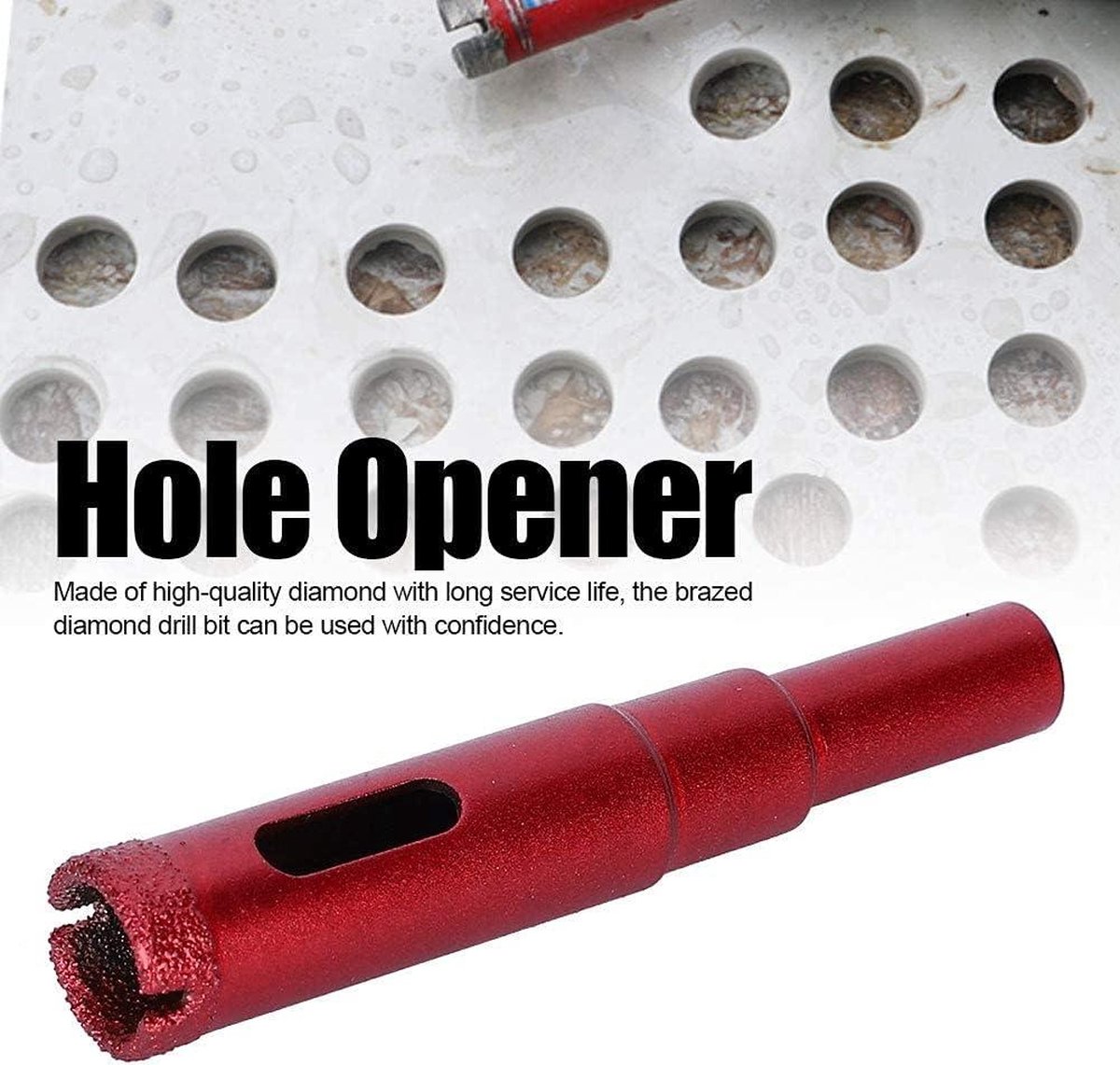 5-delige diamantboorset voor marmer-graniet-beton-glas-keramische tegels 12mm .