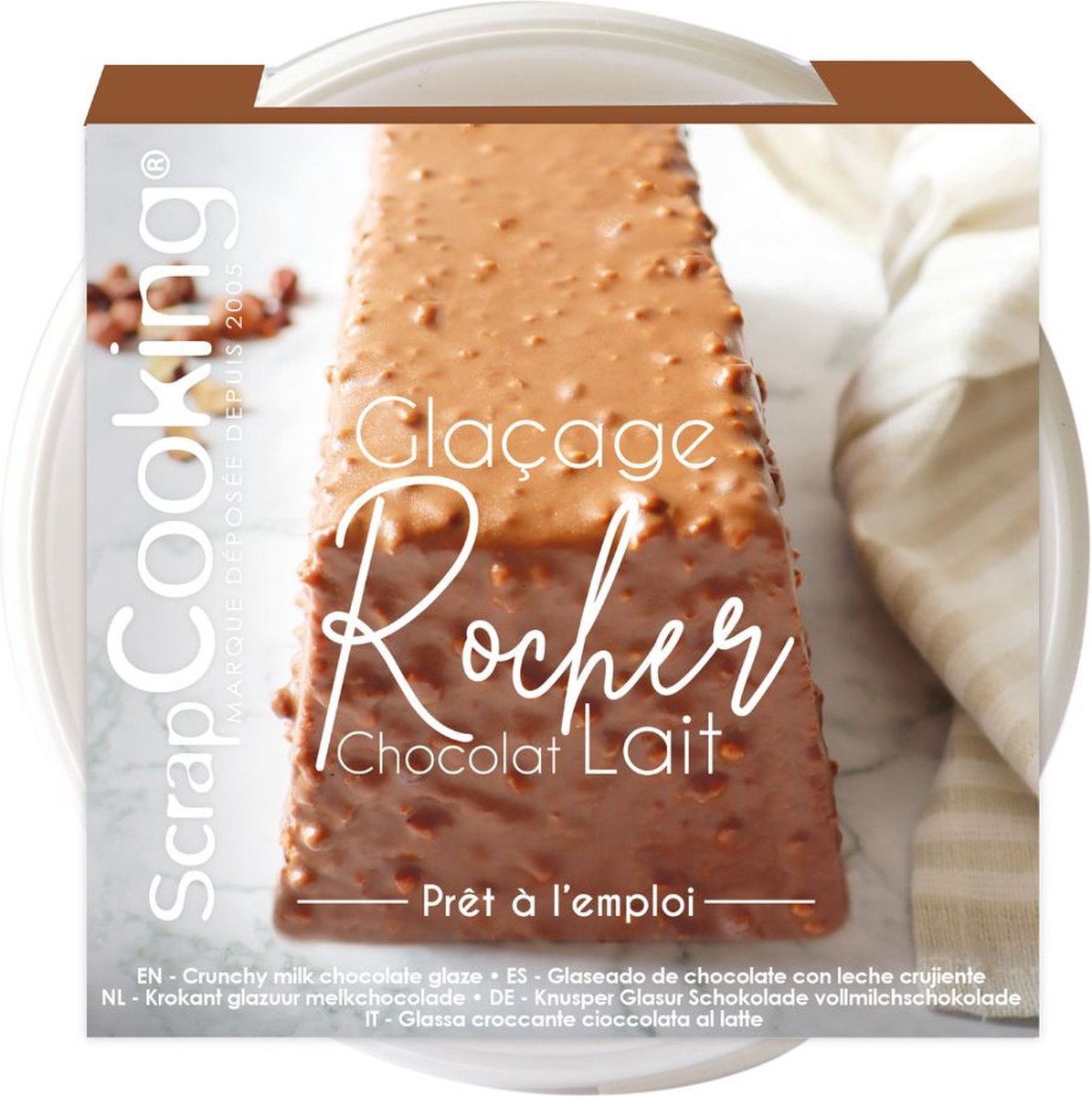 ScrapCooking Melk Chocolade Rocher Glaze 400g