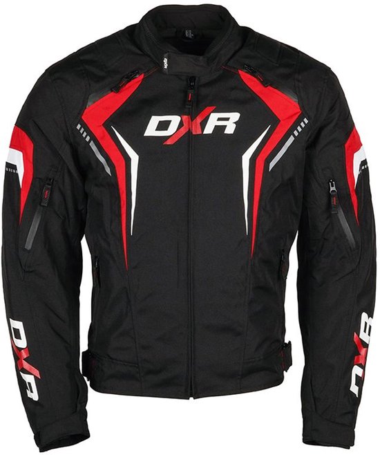 Veste moto SPARKER Homme 4 saisons Zwart/Rouge XL Homologuée CE par MOTOBLOUZ