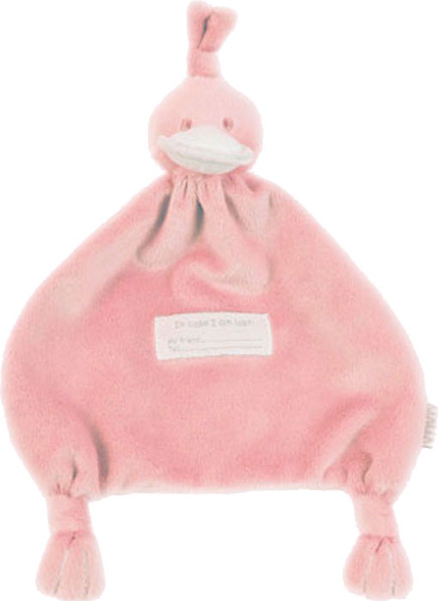 BAMBAM Knuffeldoekje Eend - Roze - Baby cadeau — afbeelding 2