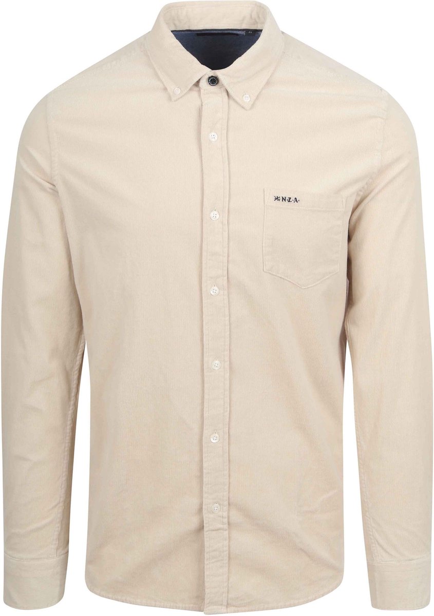 NZA - Zandkleurig corduroy overhemd - Shimmering Sand