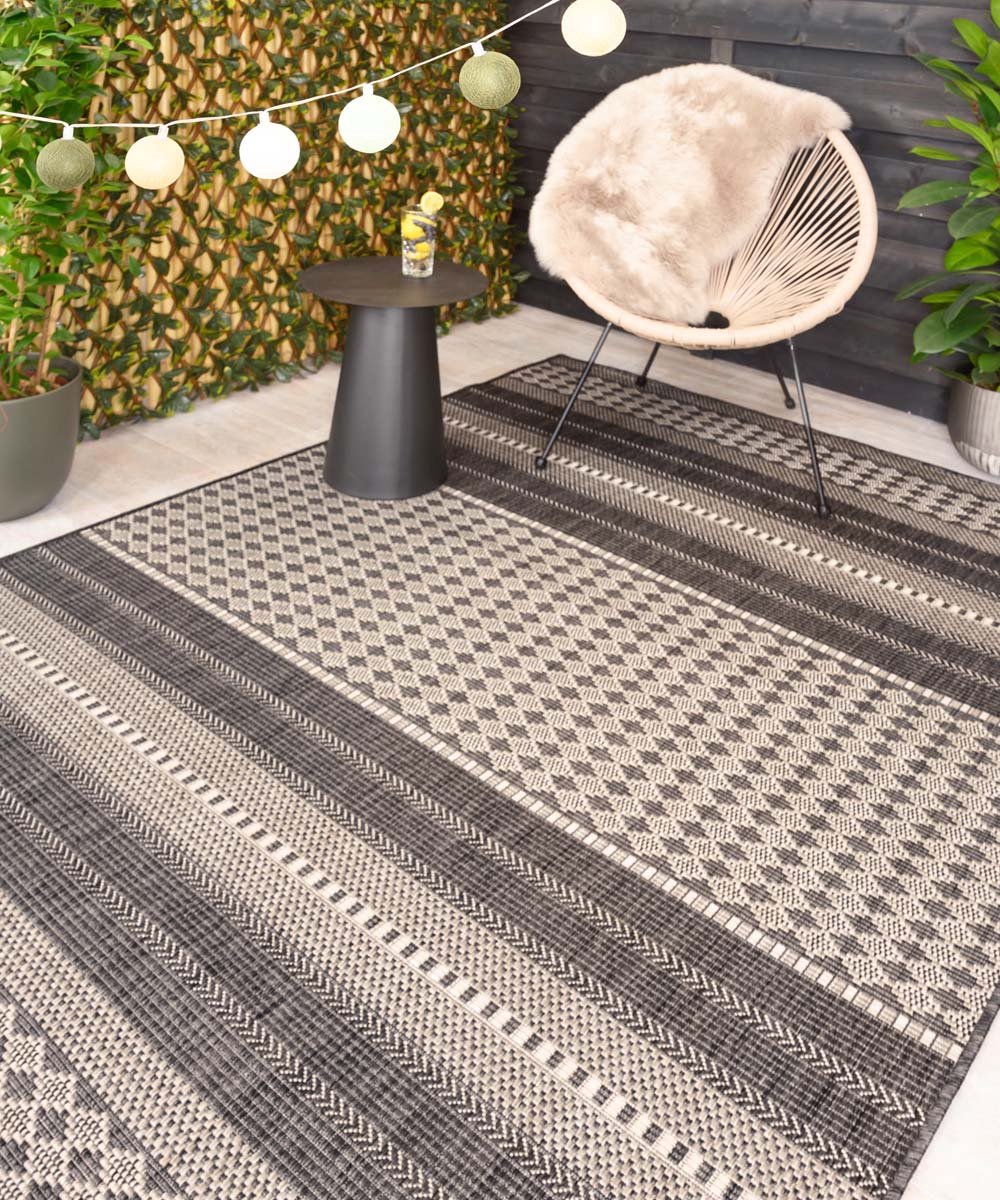 Buitenkleed - Coastal Sunset grijs/beige 120x170 cm