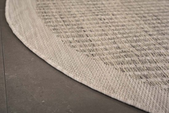 Tapis d'extérieur rond - Gris côtier 160 cm rond