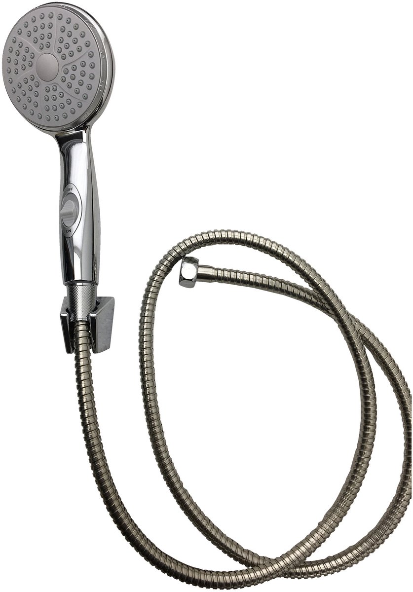 Wicotex - Douchekop Set – Waterbesparend - 1 stand & Inclusief Slang (1,5m) + Bevestigingshaak - Doucheset - Douchekop met slang
