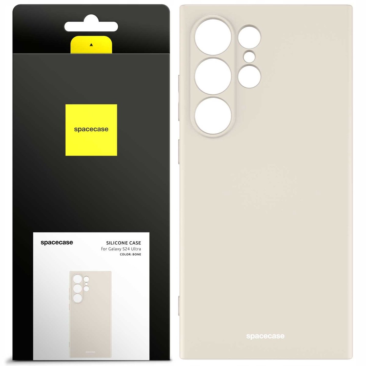 Spacecase Siliconen Hoesje Voor Samsung Galaxy S24 Ultra Bone