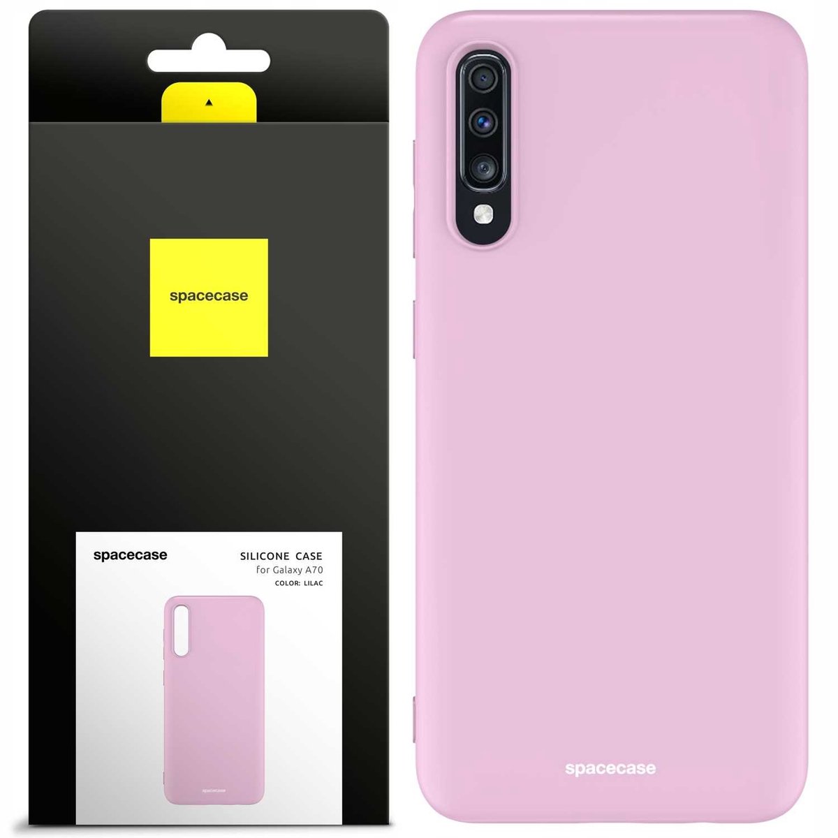 Spacecase Siliconen Case Cover Voor Samsung Galaxy A70 Lilac