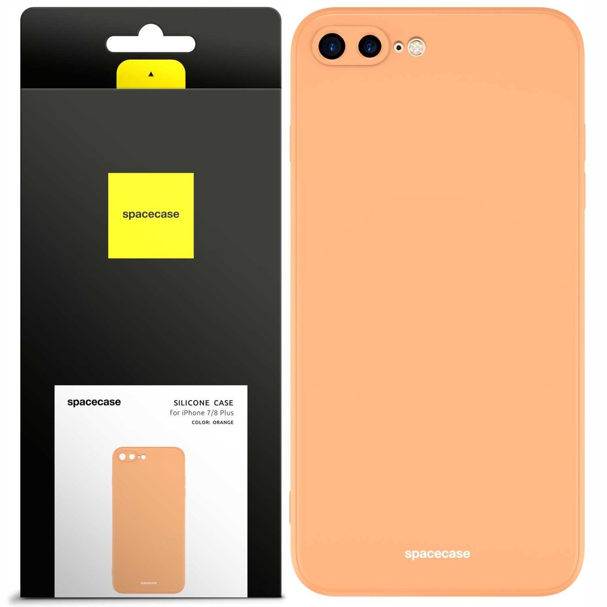 Spacecase Siliconen Hoesje Voor Iphone 7 8 Plus Oranje Cover