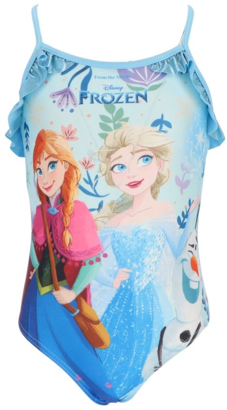 Frozen Badpak - Blauw - Maat 3/4 Jaar