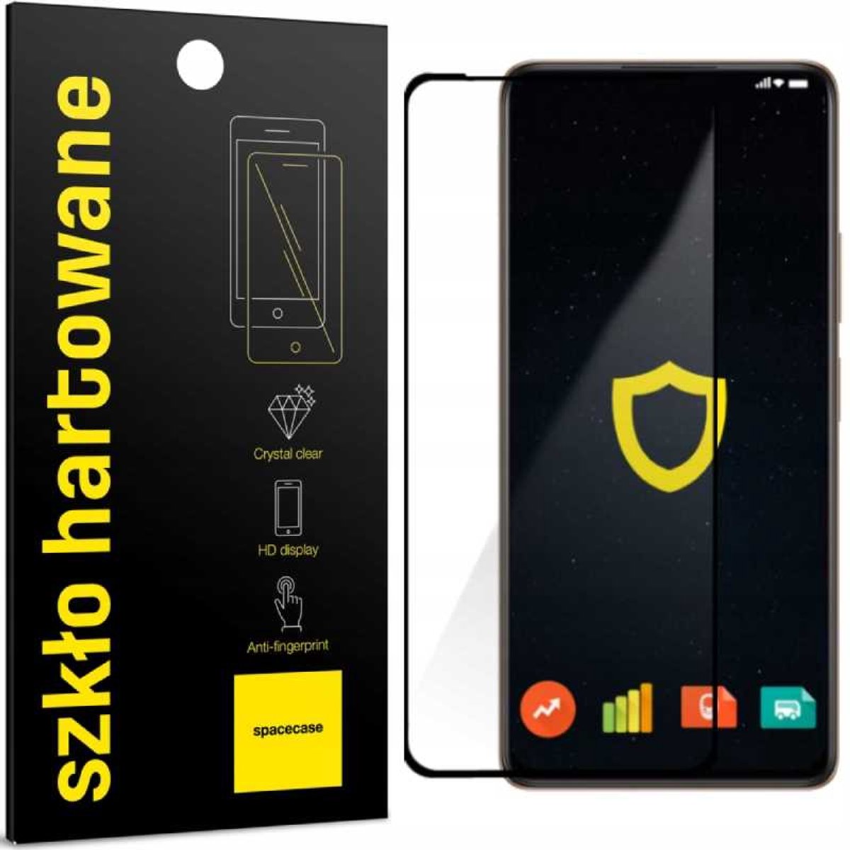 Spacecase 5D Gehard Glas Voor Samsung Galaxy A72 5G Foliescherm