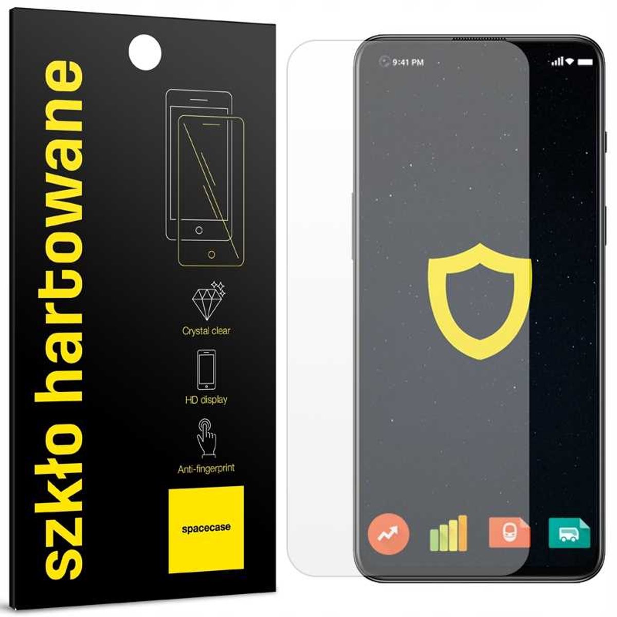 Spacecase Gehard Glas 2.5D Voor Oneplus Nord 2T Beschermfolie