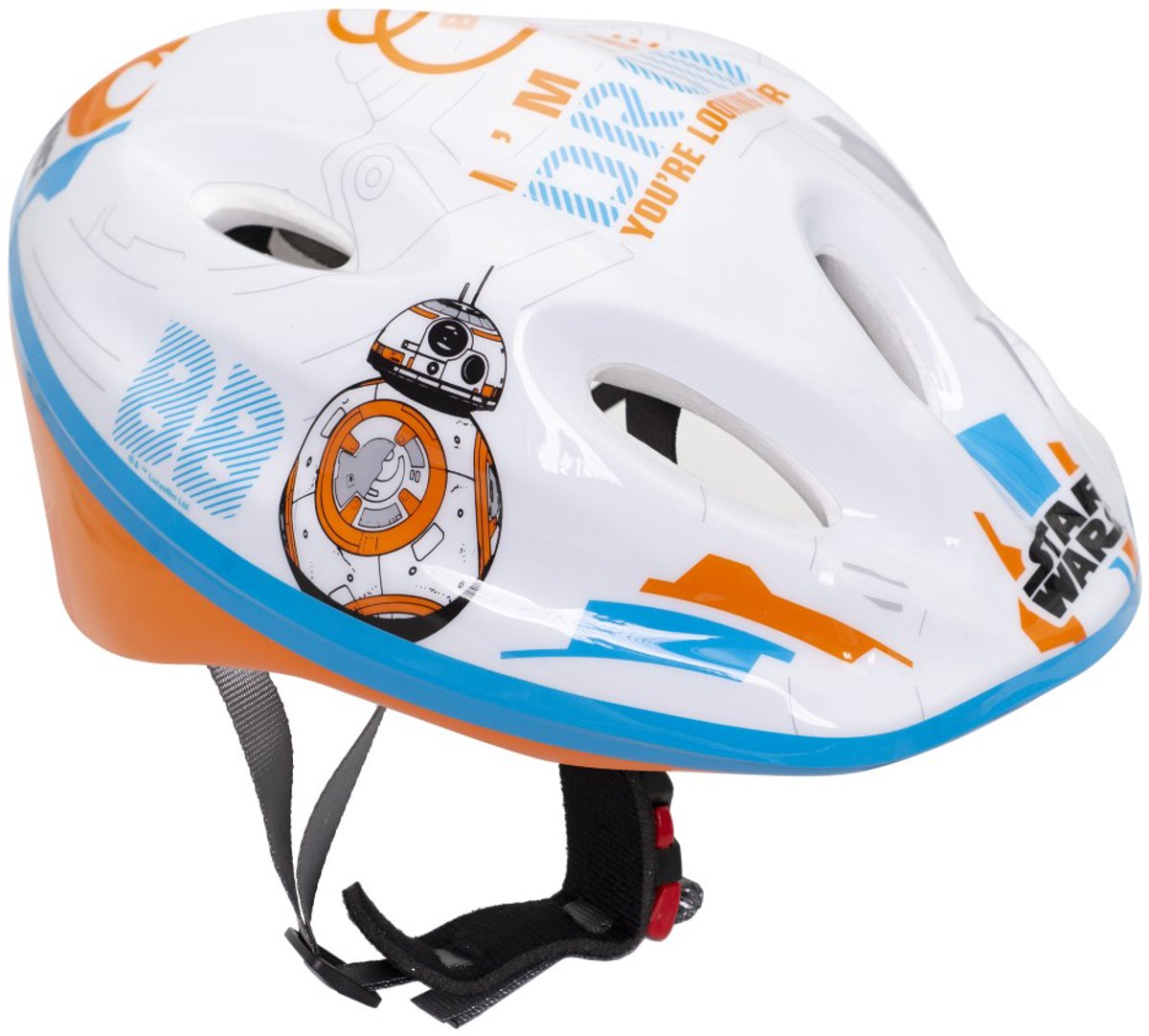 Disney Fietshelm Bb8 Junior Wit Maat 52/56 Cm
