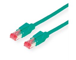 DÄTWYLER Patchkabel Kat.6 (Class E) S/FTP, CU 7702 flex LSOH, Hirose TM21, grün, 7 m