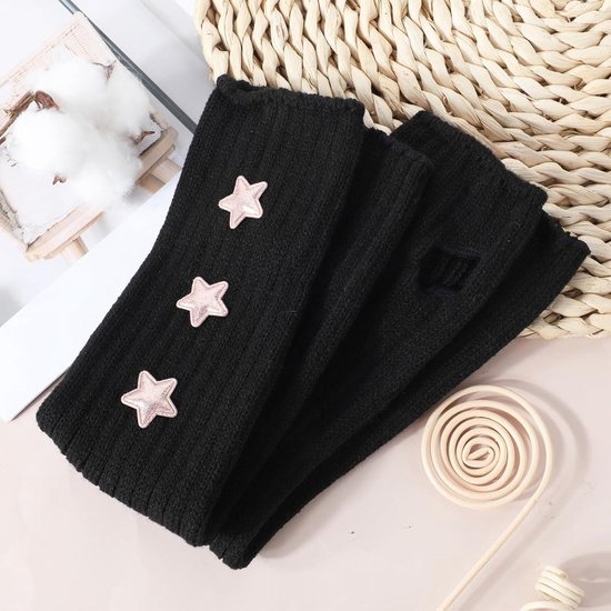 Y2K Strik-Armwarmers, Kawaii-halfvinger-Armwarmers, charmante