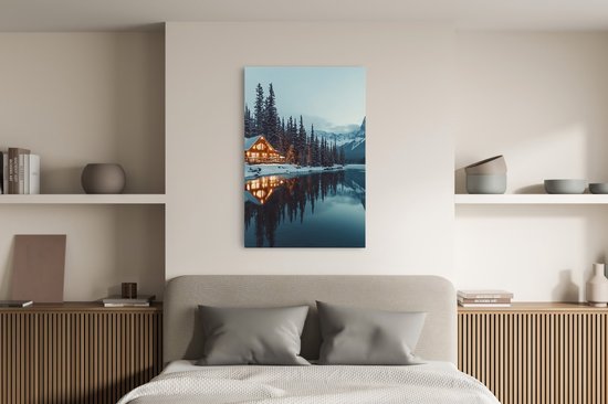 Saammp Canvas Schilderij - Natuur - Kanos- landschap - 50x70 - Foto op canvas - Wanddecoratie - Muurdecoratie Woonkamer - Slaapkamer decoratie - Canvas Print