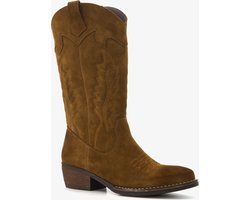 Harper suede dames cowboy western laarzen bruin - Maat 41