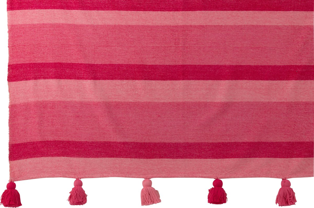 J-Line plaid Stripe - textiel - roze