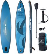 Bol.com Watrflag Arrow Premium kwaliteit opblaasbaar SUP Board 12'6 380 x 81 x 15 cm Complete SET bestaande uit luxe rugzak 3-de... aanbieding