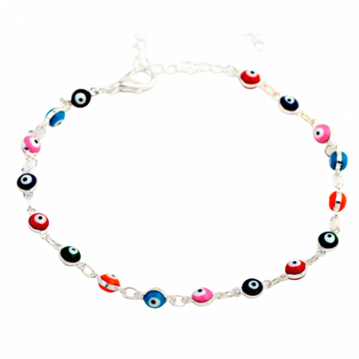 Enkel kettinkje- Gekleurde eye 20-24 cm - Charme Bijoux