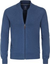 Gilet homme Redmond en coton - col montant - bleu (épaisseur moyenne)