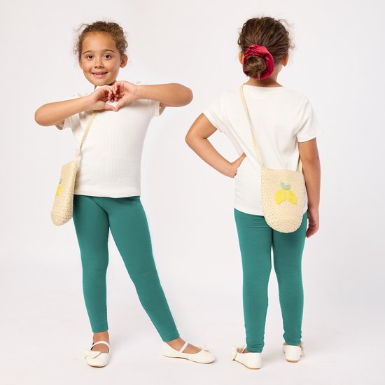 Merry Style Meisjes Leggings - Sport - Vrijetijdsbroek - Lang - Katoen – Sportbroek – Zwart – 152 - MS-MS10-225-LE-new