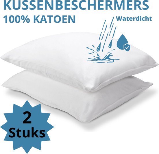 Foto: Blumtal waterdichte kussenbeschermer kussenhoes 40 x 80 cm ademende kussenbeschermer anti mijt 2 stuks