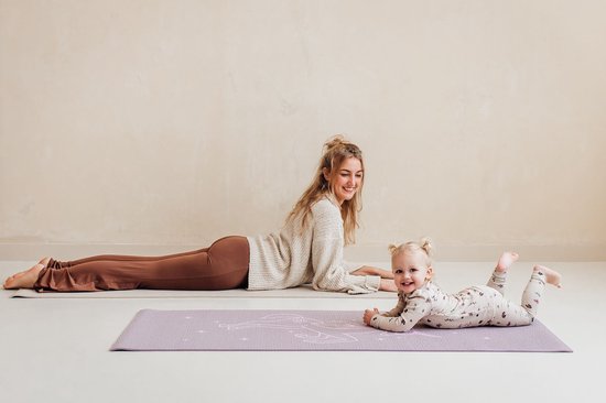 Kinder yogamat unicorn lavendel - Lotus - 6 mm - fitnessmat - sportmat - pilates mat - 4,5 mm - fitnessmat - sportmat - pilates mat - reis yogamat - 4 mm - fitnessmat - sportmat - pilates mat van Lotus — afbeelding 3