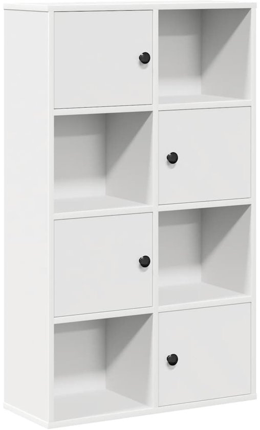 Bibliothèque vidaXL - Bibliothèques - Meuble de rangement - 60 x 24 x 101,5 cm - Bois traité blanc