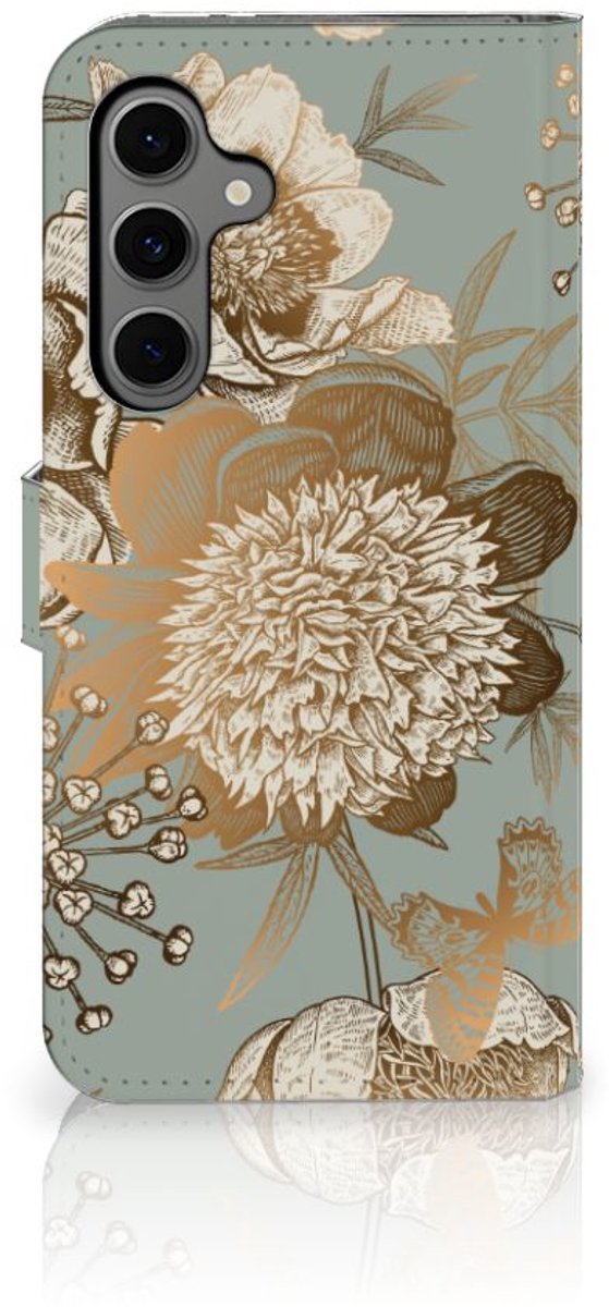 Hoesje voor Samsung Galaxy S24 FE Vintage Bird Flowers