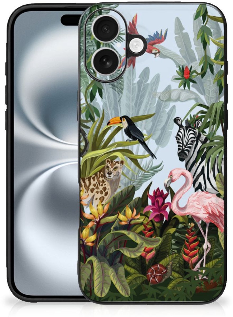 Dierenprint Telefoonhoesje voor iPhone 16 Plus Jungle