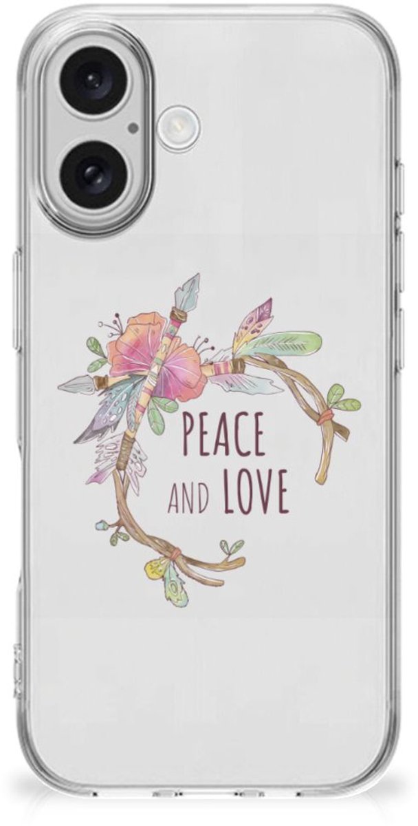 iPhone 16 Telefoonhoesje met Naam Boho Text