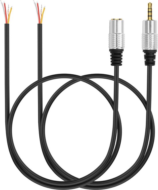 2,5 Mm TRRS-stekker Naar RCA-vrouw – 26 Cm – GPS-navigatiekabel Voor Achteruitrijcamera – Afgeschermd En Corrosiebestendig