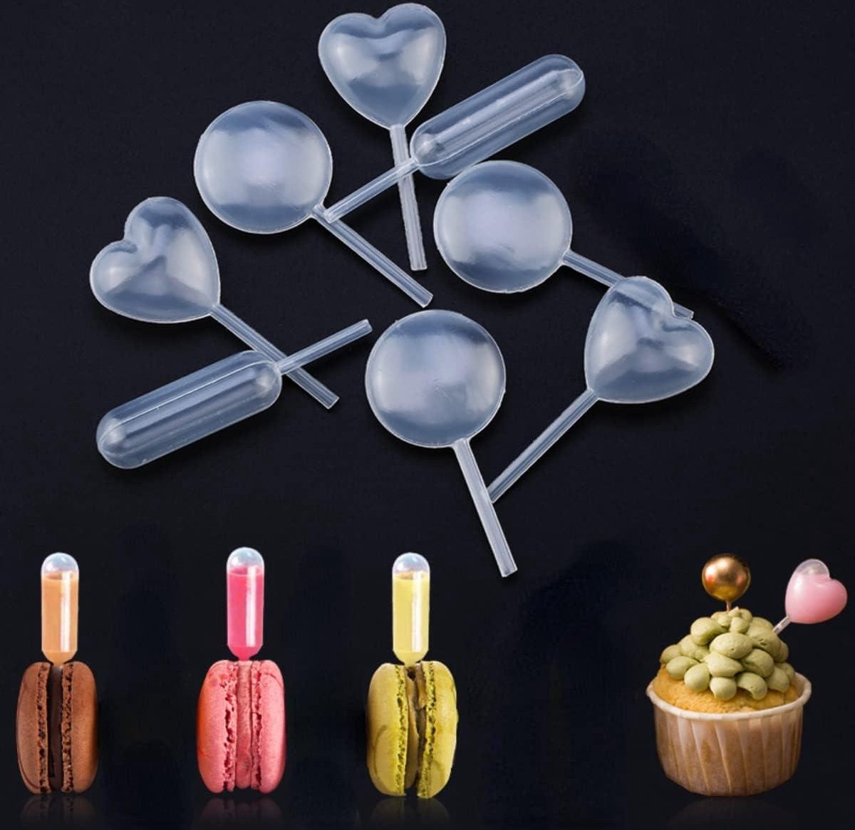 150 stuks 4 ml Kunststof Transferpipetten voor Dessert Cupcakes - Aardbeien