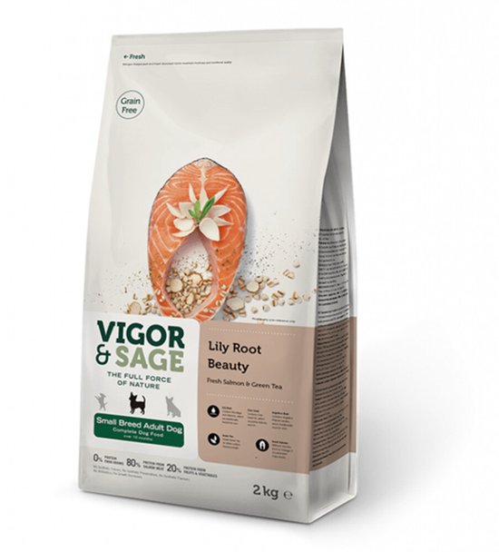 Vigor & Sage Hondenvoer Small Lilly Root Beauty 2 kg
