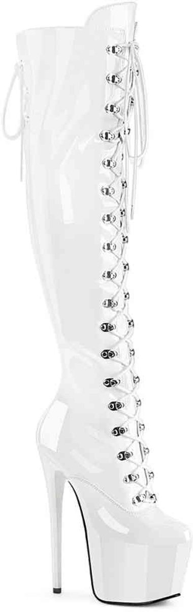 Pleaser JUBILANT-3012 Plateau overknee Laarzen 35 Shoes Wit