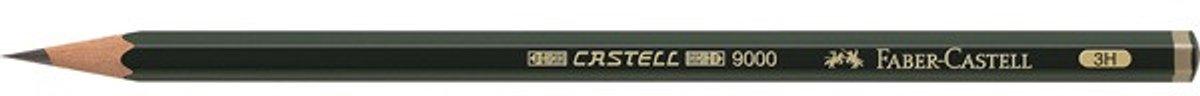 potlood Faber-Castell 9000 3H doos met 12 stuks