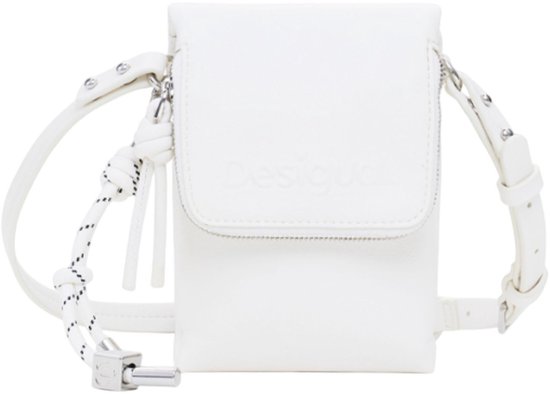 Desigual Borsa A Mano In Rafia Mone Logo - Naturale, Con Cerniera E Manico Rimovibile - 4