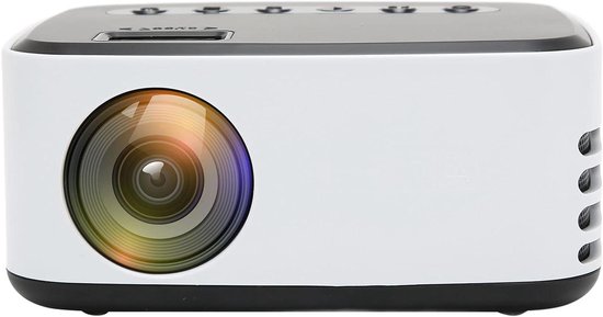 Mini Beamer, HD 1080P Thuisbioscoop Projector – Draagbare Outdoor Wifi Projector met LED-verlichting en Adapter voor Smartphone, Tablet, Laptop en TV Stick (#1)