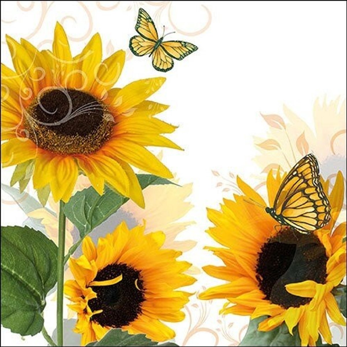 Ambiente - Cocktail servetten - Sunny Butterfly
