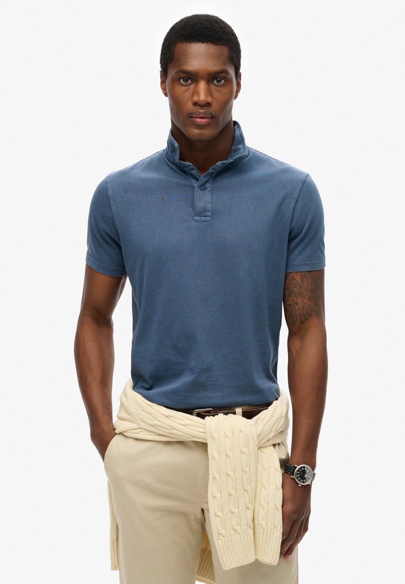 Superdry Essential Korte Mouw Poloshirt S Man Blauw