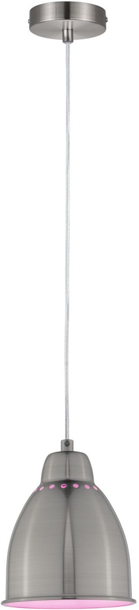 Neordic Hanglamp Hilla E27 max. 40W Staal geborsteld dimbaar Metaal