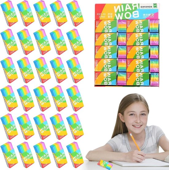 JOYIN 36 Stuks Dieren 3D Gummen, Leuke en Schattige Mini Potloodgummers voor Kinderen, Puzzel Gummen om Uit Elkaar te Haalen, Klas Beloningen, Feestgunkjes, Bureaudieren, Schatkist, Verjaardagscadeaus