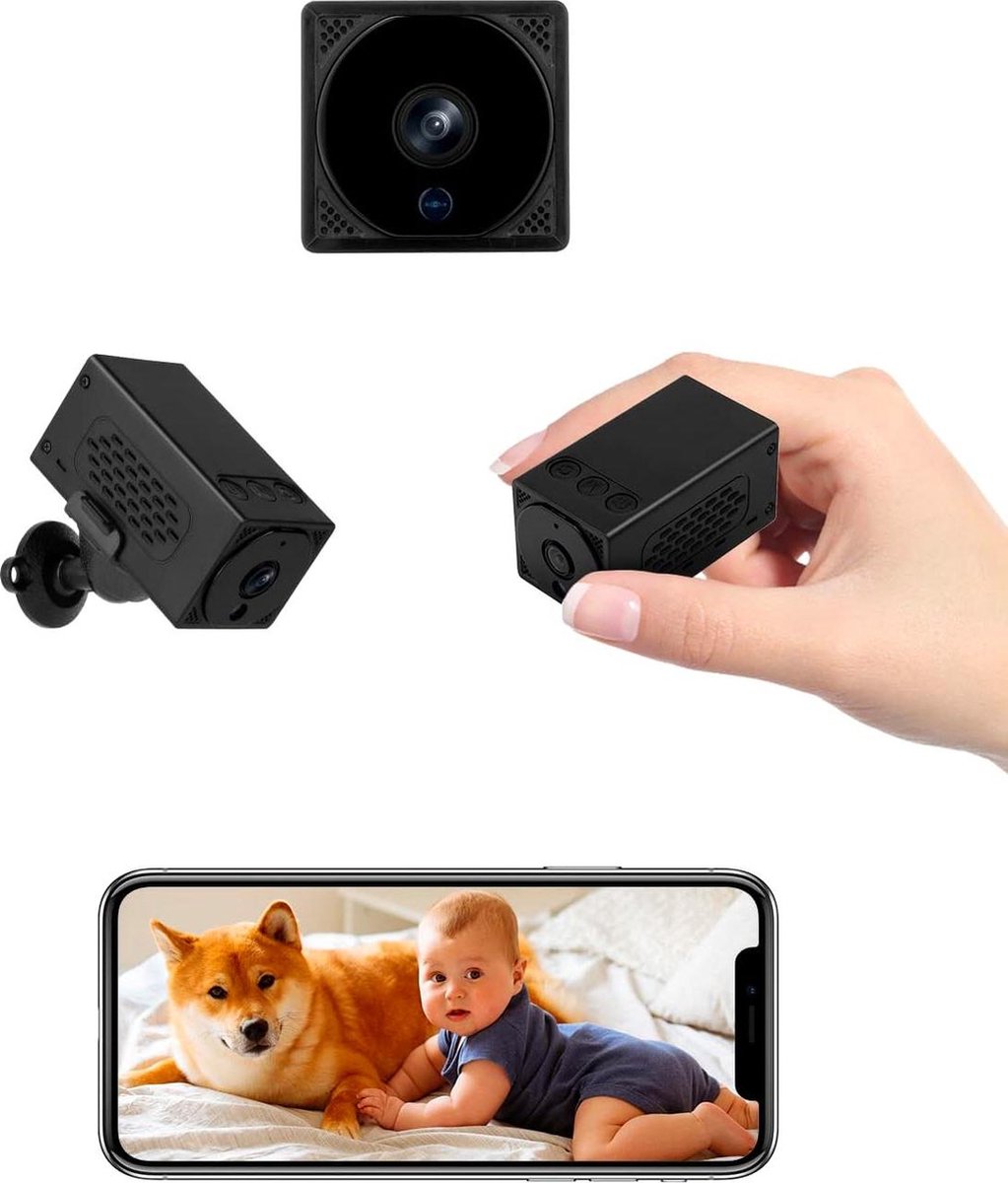 Pro Mini-camera 4K HD wifi 2600 mAh accu live transmissie mobiele telefoon app binnenbewaking-babyfoon-hondencamera-bewegingsmelder-nachtzicht