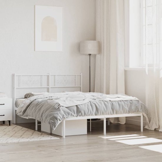 EMODA 46 cm Hoge Bedframe 90x190 cm, Zwaar Belastbaar
