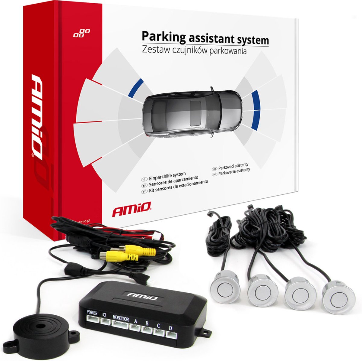 AMiO PS Zichtbaar set zilver 22mm AMIO-02990