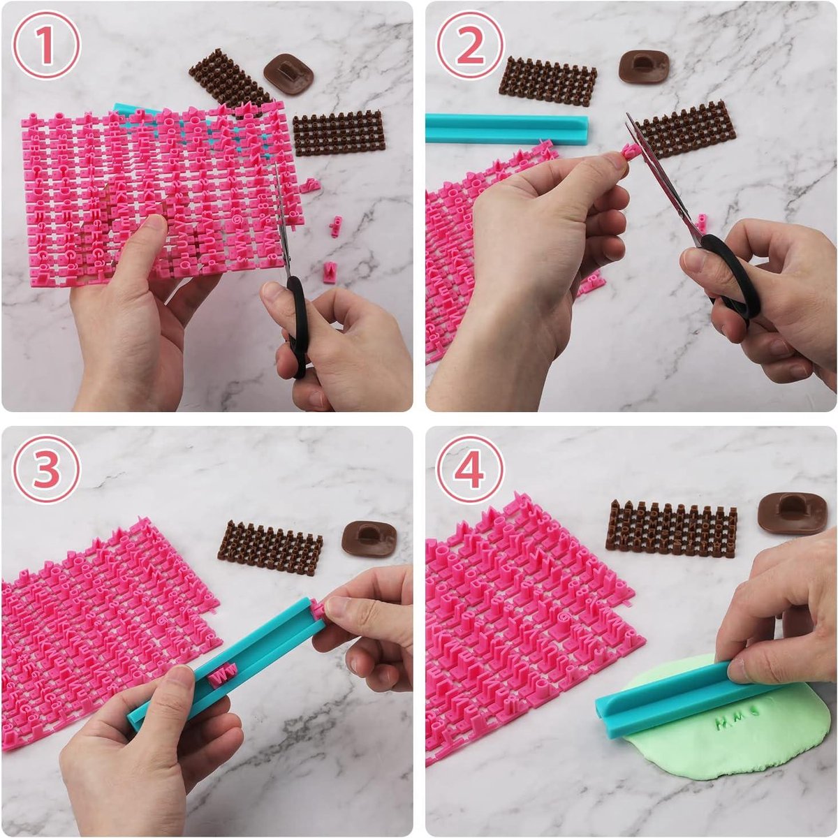 10 Timbres En Bois Décoratifs - Tampons Pour Scrapbooking, Argile, Cartes Et Bricolage DIY